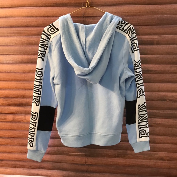 PINK light blue zip-up (hooded) - Picture 2 of 2